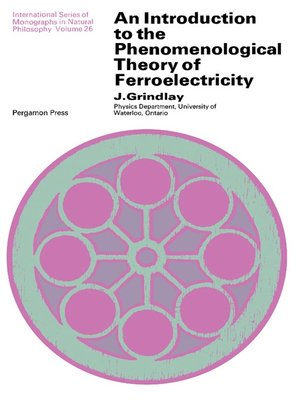 cover image of An Introduction to the Phenomenological Theory of Ferroelectricity